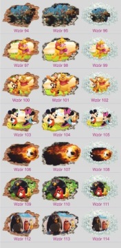 3D наклейки на стену ДИНОЗАВР 160x110см MAXWYBÓR