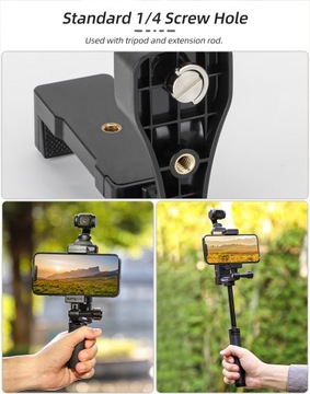 ДЕРЖАТЕЛЬ-АДАПТЕР ДЛЯ СПОРТИВНОЙ КАМЕРЫ ДЛЯ ТЕЛЕФОНА ДЛЯ DJI OSMO POCKET 3