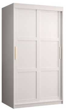 Szafa przesuwna MIRO 1 100cm. biała + złoto