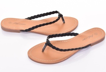 ЭЛЕГАНТНЫЕ ЖЕНСКИЕ ТАПОЧКИ ДЛЯ ЛЕТНЕГО ОТДЫХА КОЖАНЫЕ НА ПЛОСКОМ КАБЛУКЕ