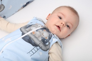 ŚPIWOREK NIEMOWLĘCY DO SPANIA DREAM BAWEŁNA 100% REGULOWANY BABYMAM