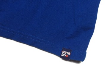 SUPERDRY Męska Niebieska Koszulka Polo Logo r. XL / XXL
