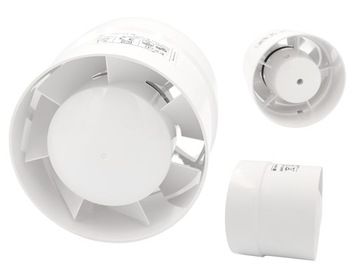 WENTYLATOR KANAŁOWY OSIOWY FI 100 mm STANDARD WYDAJNY 105m3/h VENTS 100VKO