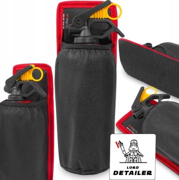 UCHWYT NA GAŚNICĘ SAMOCHODOWĄ DO BAGAŻNIKA MOCOWANIE NA RZEP RED