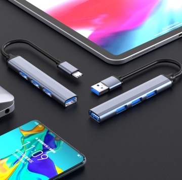 Адаптер-транстертор применить USB-C 3.1 OTG 4X USB-A