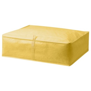 IKEA BRUKSVARA Pojemnik na ubrania/pościel, żółty, 62x53x19 cm