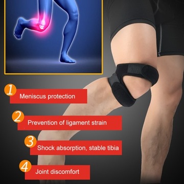 Регулируемый спортивный наколенник с защитным наколенником и рукавом