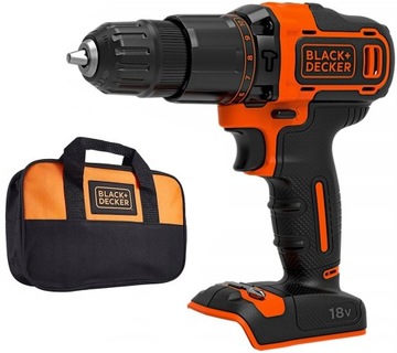 BLACK&DECKER BCD700 WIERTARKO-WKRĘTARKA UDAR AKU 18V 40Nm + TORBA MONTERSKA