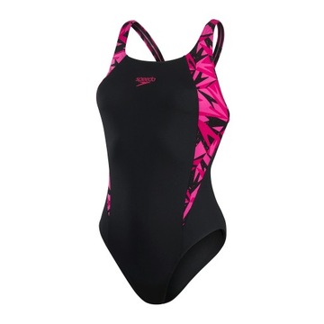 Speedo strój kąpielowy jednoczęściowy czarny / różowy r. 32