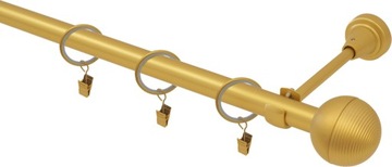 Karnisz pojedynczy BONO złoty 19 mm 240 cm