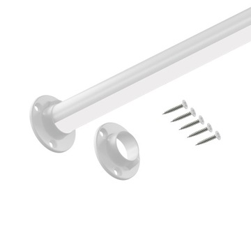 Biały drążek LED do szafy fi 25 100 cm