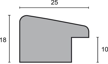 Фоторамка 15х23 НИНА Подарок на Свадебное Крещение