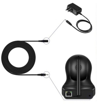 УДЛИНИТЕЛЬ ПОСТОЯННОГО ТОКА 2,1/5,5 мм ДЛЯ СВЕТОДИОДНОЙ ЛЕНТЫ КАБЕЛЬ 5 м