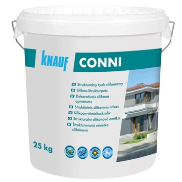 Knauf tynk silikonowy CONNI S Baranek 1,5mm BIAŁY