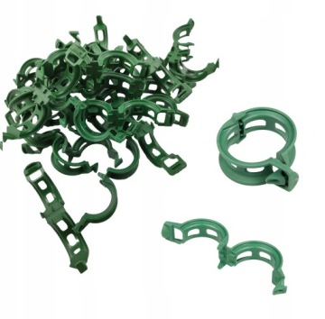 Высококачественные зажимы для томатов — Fi 22, зеленые, упаковка из 100 шт.