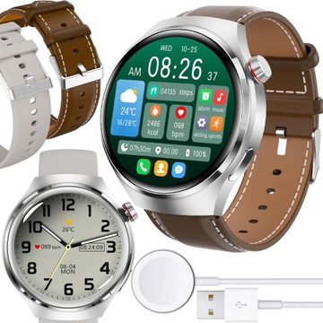 SMARTWATCH DAMSKI ZEGAREK POMIAR CUKRU GLUKOZA TEMPERATURA ROZMOWY 2paski