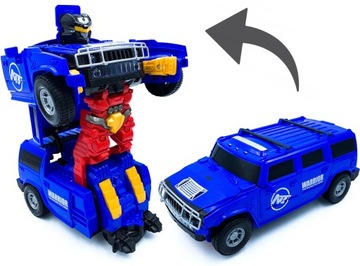 Auto robot na baterie transformacja samochód