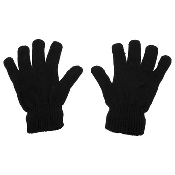 Czarne rękawiczki dzianinowe Polar Fashion RD01