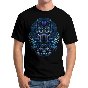 Koszulka Męska Czarna Pantera Marvel XL