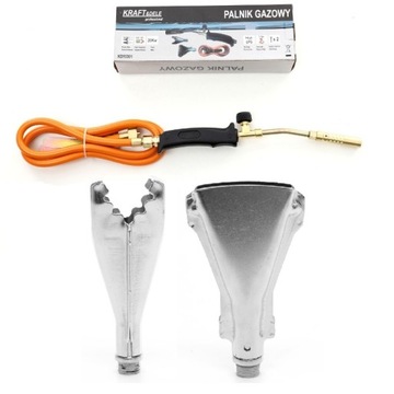 ГАЗОВАЯ ГОРЕЛКА ДЛЯ ПАЙКИ, ПАЯЛЬНИК, 3 НАСАДКИ, ЛАМПА