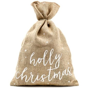 WORECZEK jutowy worek ŚWIĘTA CHRISTMAS prezent