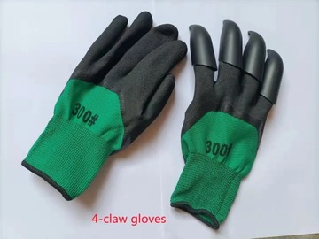 Digging gloves, gardening, dipping, labor