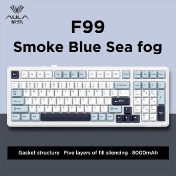 AULA F99 Gasket-mounted Gaming Keyboard 99 Keys Hot Swap Customizable Bluet