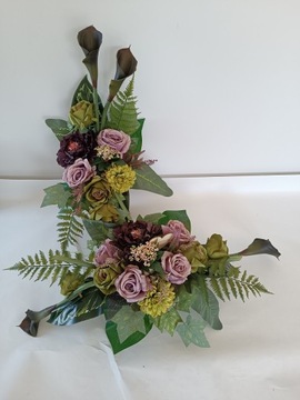 ЦЕНТР МОГИЛЫ КЛАДБИЩЕ БОЛЬШАЯ КОМПОЗИЦИЯ ДЕРЕВЯННАЯ ЯЩИКА ЦВЕТ КАЛЛА