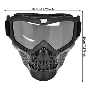 Motorradhelm Brille Motorrad Gesichtsmaske mit Brie