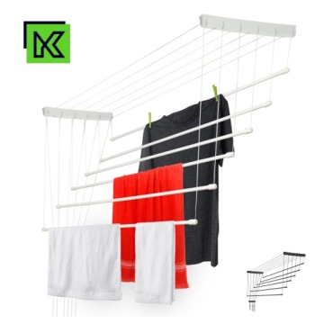 ПОТОЛОЧНАЯ ЖЕНСКАЯ СУШИЛКА ДЛЯ ВАННОЙ, 6 СТЕРЖНЕЙ, 100 см, ПРОЧНАЯ, ПРОЧНАЯ