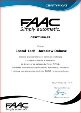 Pilot RC2 zamiennik pilotów Faac XT4 RC LC 433MHz