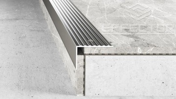 Duży Aluminiowy Kątownik A32 65x42mm Srebro