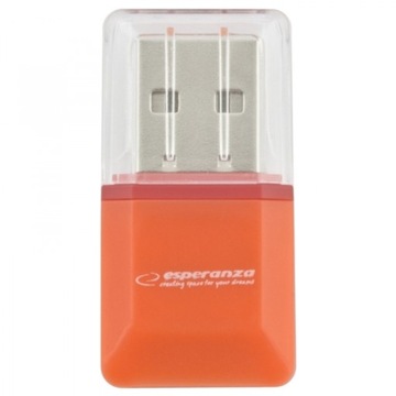 ESPERANZA CZYTNIK KART MICRO SD USB ORANGE SDHD/TF