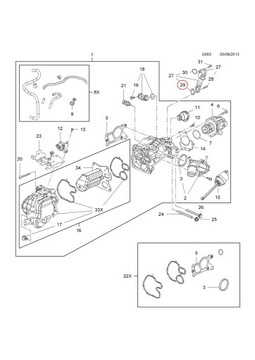 ПРОКЛАДКА ТРУБКИ EGR 2.0 CDTI OPEL ASTRA INSIGNIA ZAFIRA 55562846 OE