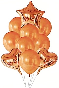 Balony Zestaw 10 szt. - ROSE GOLD