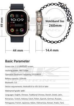 SMARTWATCH ULTRA SMART ULTRAWATCH МУЖЧИНЫ ЖЕНЩИНЫ МЕНЮ PL GPS ВОДОНЕПРОНИЦАЕМЫЙ NFC