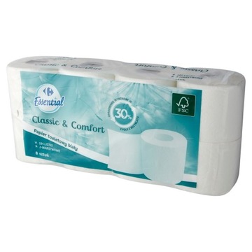Papier toaletowy Carrefour 8 szt.