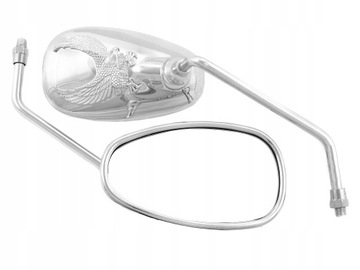 LUSTRA LUSTERKA CHROM ORZEŁ M10 10MM CHOPPER DRAG