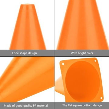 6 шт.. Футбольный тренировочный конус диаметром 18 см.