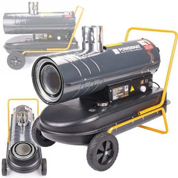 NAGRZEWNICA OLEJOWA 30 KW Z KOMINEM SPALINOWA DMUCHAWA + TERMOSTAT LCD PIEC