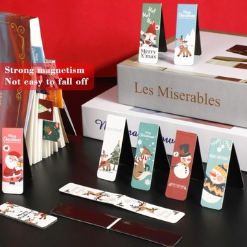 30 МАГНИТНЫХ РОЖДЕСТВЕНСКИХ ЗАКЛАДОК, МАГНИТЫ, КНИГИ, РОЖДЕСТВЕНСКИЕ ЗАКЛАДКИ