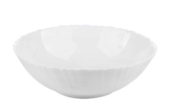Salaterka Miska do sałatki Miseczka na przekąski Agnes biała 18 cm