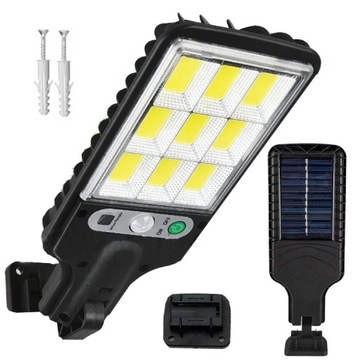 Lampa Solarna 300W Czujnik Ruchu i Zmierzchu COB