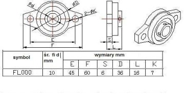 KFL000 10 -мм самостоятельно подходящее в корпусе квасцов
