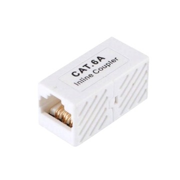 Łącznik beczka adapter RJ45 kat.6a UTP