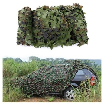 ВОЕННАЯ КАМУФЛЯЖНАЯ СЕТЬ ДЛЯ ДЖУНГЛЕЙ 3X4M