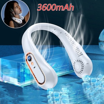 ПОРТАТИВНЫЙ ШЕЙНЫЙ ВЕНТИЛЯТОР 3600 мАч