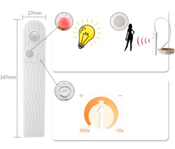 СВЕТОДИОДНАЯ ЛЕНТА ЛАМПА ДАТЧИК ДВИЖЕНИЯ АККУМУЛЯТОРЫ USB 2м
