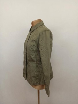 TALBOTS CIENKA KURTKA DAMSKA LETNIA, KHAKI, KRÓTKA r. S/M