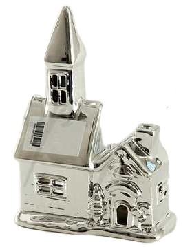 DOMEK KOŚCIÓŁEK ZIMOWY LED ŚWIĄTECZNY FIGURKA